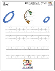 ö harfi çizgi çalışması